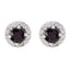 Garnet-French-Charlotte-multiple-Stud-Red-Silver-Earring