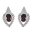 Garnet-German-Chloe-multiple-Stud-Red-Sterling-Silver-Earring