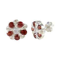 Garnet-Turkish-Lea-multiple-Stud-Red-925-Silver-Earring
