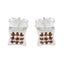 Garnet-American-Lourdes-multiple-Stud-Red-Silver-Earring