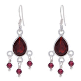Garnet-Egyptian-Elena-multiple-Dangle-Red-925-Silver-Earring