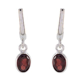 Garnet-Australian-Layla-Solitaire-Stud-Red-Silver-Earring