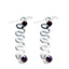Garnet-American-Victoria-multiple-Dangle-Red-Silver-Earring