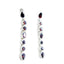 Garnet-Latin-American-Genesis-multiple-Stud-Red-Sterling-Silver-Earring