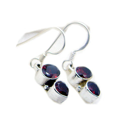 Garnet-French-Giulia-multiple-Dangle-Red-925-Silver-Earring