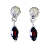 Garnet-African-Greta-multiple-Stud-Red-925-Sterling-Silver-Earring