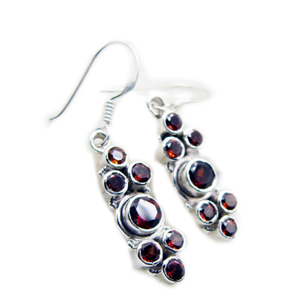 Garnet-Egyptian-Harper-multiple-Dangle-Red-Sterling-Silver-Earring