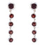 Garnet-American-Hazel-multiple-Stud-Red-925-Sterling-Silver-Earring