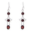 Garnet-Korean-Ida-multiple-Dangle-Red-92.5-Silver-Earring
