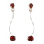 Garnet-Japanese-Ines-multiple-Stud-Red-Sterling-Silver-Earring