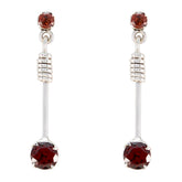 Garnet-Moroccan-Julieta-multiple-Stud-Red-92.5-Silver-Earring