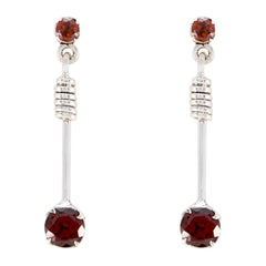 Garnet-Moroccan-Julieta-multiple-Stud-Red-92.5-Silver-Earring