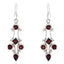 Garnet-Turkish-Inès-multiple-Dangle-Red-92.5-Silver-Earring