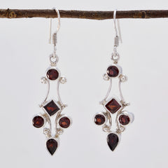 Garnet-Turkish-Inès-multiple-Dangle-Red-92.5-Silver-Earring