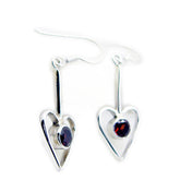 Garnet-Mexican-Isabelle-multiple-Dangle-Red-92.5-Silver-Earring