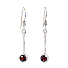 Garnet-Spanish-Ivy-multiple-Dangle-Red-925-Sterling-Silver-Earring
