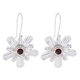 Garnet-African-Katharina-Solitaire-Dangle-Red-925-Silver-Earring