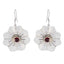 Garnet-French-Aisha-Solitaire-Dangle-Red-925-Silver-Earring
