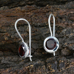 Garnet-Turkish-Ava-Solitaire-Dangle-Red-Silver-Earring