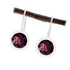 Garnet-Turkish-Ava-Solitaire-Dangle-Red-Silver-Earring