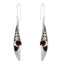 Garnet-Moroccan-Laura-Solitaire-Dangle-Red-Silver-Earring