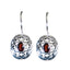 Garnet-Egyptian-Layla-Solitaire-Dangle-Red-Silver-Earring