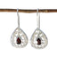 Garnet-American-Lea-Solitaire-Dangle-Red-Sterling-Silver-Earring