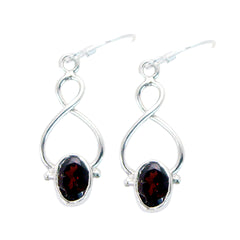 Garnet-Middle-Eastern-Lucy-Solitaire-Dangle-Red-925-Silver-Earring