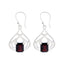 Garnet-Mexican-Luna-Solitaire-Dangle-Red-925-Sterling-Silver-Earring