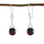 Garnet-Italian-Camila-Solitaire-Dangle-Red-925-Sterling-Silver-Earring