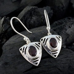 Garnet-Spanish-Mathilde-Solitaire-Dangle-Red-92.5-Silver-Earring