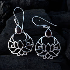 Garnet-African-Hannah-Solitaire-Dangle-Red-Sterling-Silver-Earring