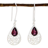 Garnet-Australian-Josephine-Solitaire-Dangle-Red-92.5-Silver-Earring