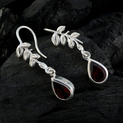 Granat-Spanish-Julia-Solitaire-Dangle-Red-925-Sterling-Silber-Ohrring