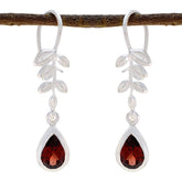 Garnet-Spanish-Julia-Solitaire-Dangle-Red-925-Sterling-Silver-Earring