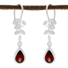 Granat-Spanish-Julia-Solitaire-Dangle-Red-925-Sterling-Silber-Ohrring