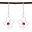 Garnet-Egyptian-Nova-Solitaire-Dangle-Red-925-Sterling-Silver-Earring