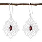 Garnet-American-Olivia-Solitaire-Dangle-Red-925-Silver-Earring