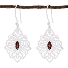 Garnet-American-Olivia-Solitaire-Dangle-Red-925-Silver-Earring