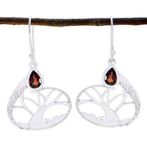 Garnet-Mexican-Scarlett-Solitaire-Dangle-Red-Sterling-Silver-Earring