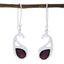 Garnet-French-Tereza-Solitaire-Dangle-Red-Silver-Earring