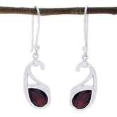 Garnet-French-Tereza-Solitaire-Dangle-Red-Silver-Earring