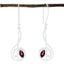Garnet-African-Tereza-Solitaire-Dangle-Red-Silver-Earring