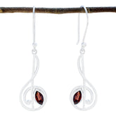 Garnet-African-Tereza-Solitaire-Dangle-Red-Silver-Earring