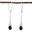 Garnet-Russian-Ella-Solitaire-Dangle-Red-925-Silver-Earring