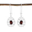 Garnet-Australian-Mila-Solitaire-Dangle-Red-925-Sterling-Silver-Earring