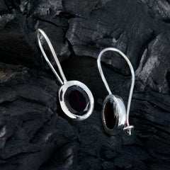 Garnet-Moroccan-Violet-Solitaire-Dangle-Red-925-Silver-Earring