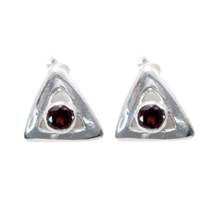 Garnet-Middle-Eastern-Chen-Solitaire-Stud-Red-Sterling-Silver-Earring