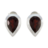 Garnet-German-Lucia-Solitaire-Stud-Red-92.5-Silver-Earring