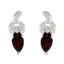 Garnet-Spanish-Renata-Solitaire-Stud-Red-Sterling-Silver-Earring